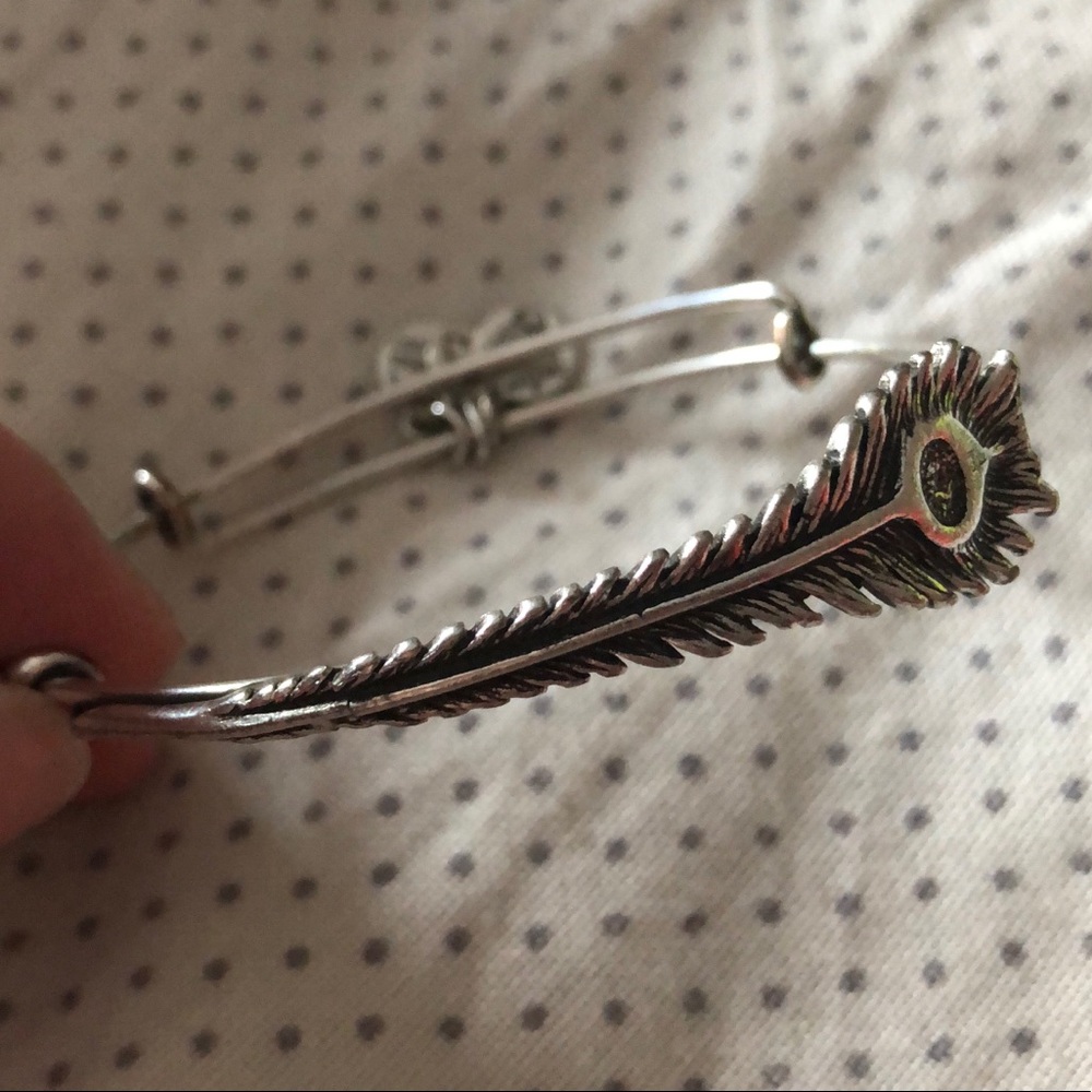 Alex and Ani feather bangle